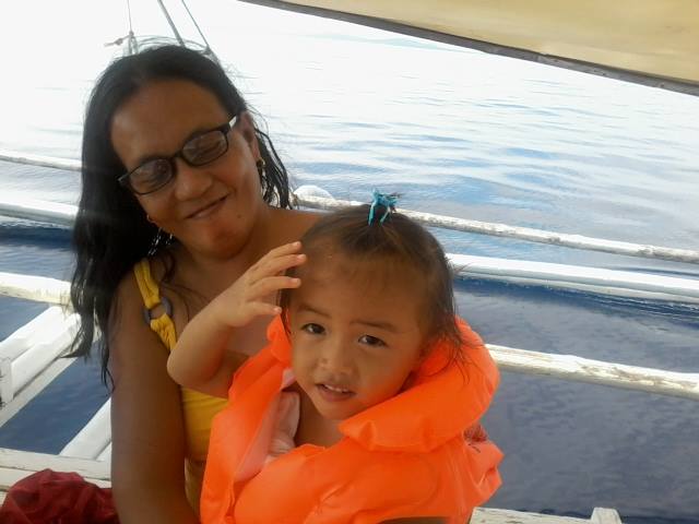 Nemesia and Baby Jane on the Boat